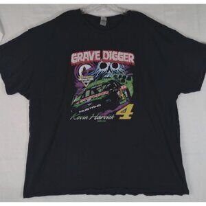 Kevin Harvick Grave Digger Tshirt Mens 3XL Nascar Monster Truck Jam T-shirt #4